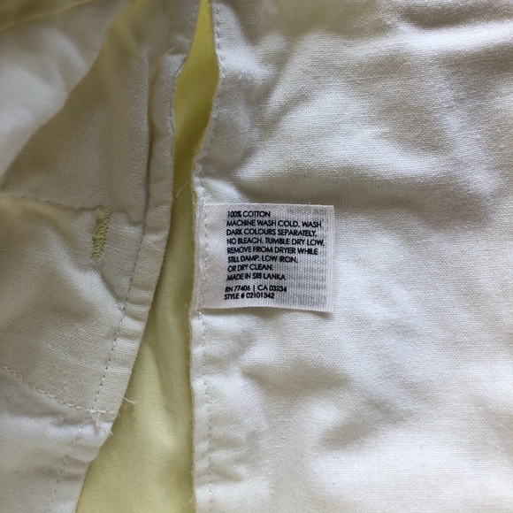 Club Monaco Chino Shorts Pastel Yellow - Picture 4 of 4